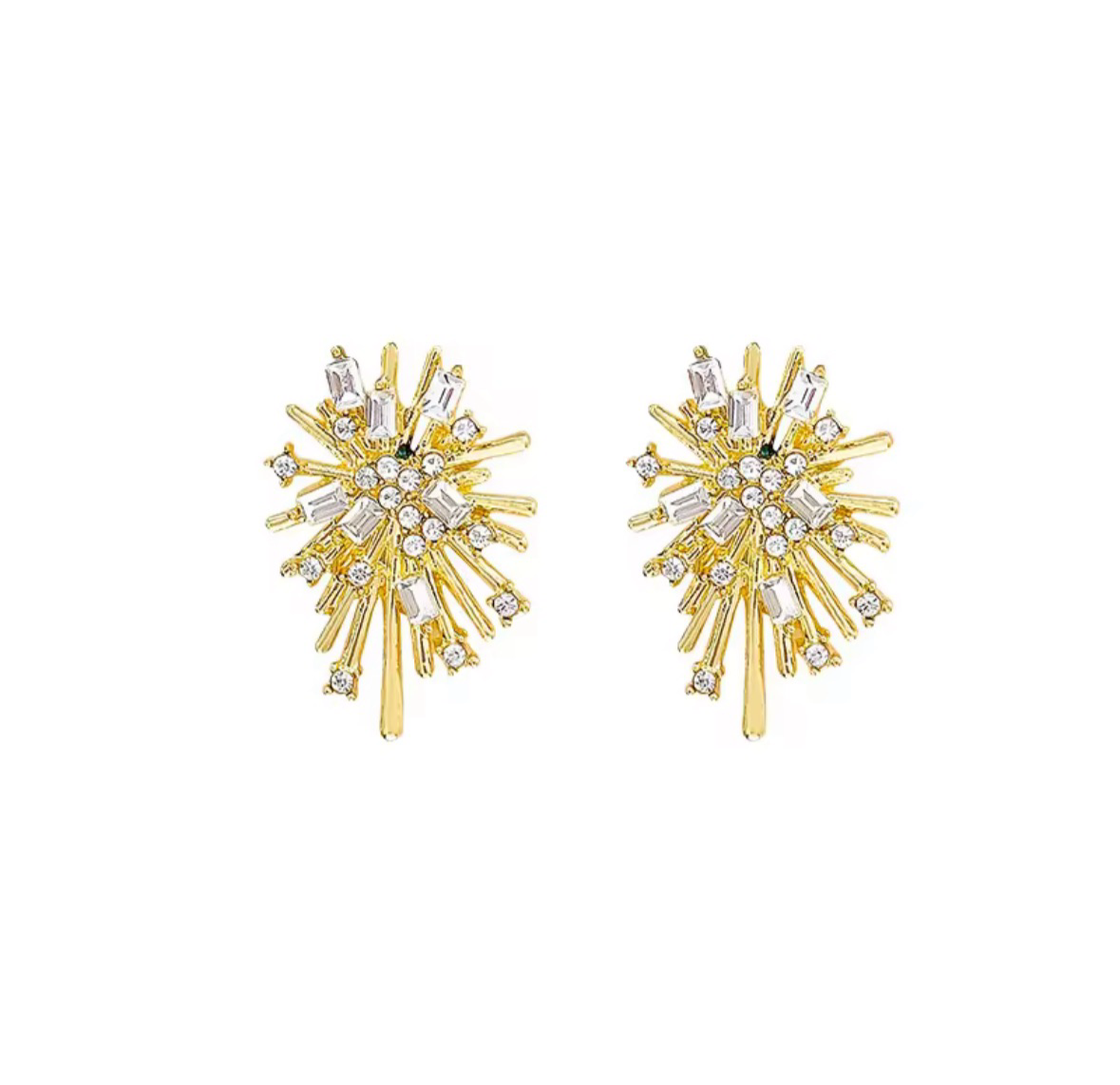 Gold Firework earrings