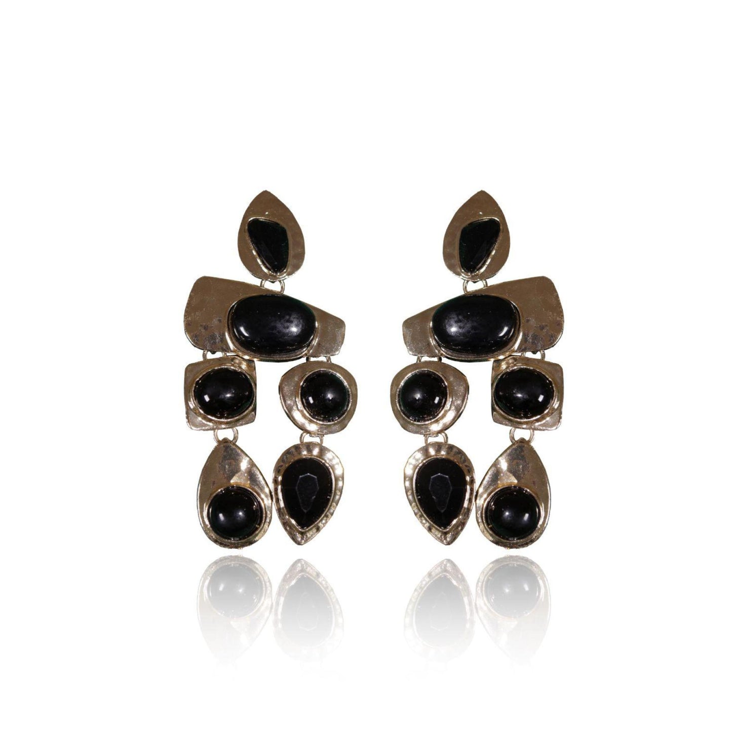 Black and Gold Danglers