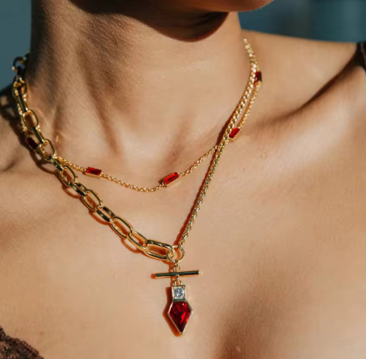 Heart of fire necklace