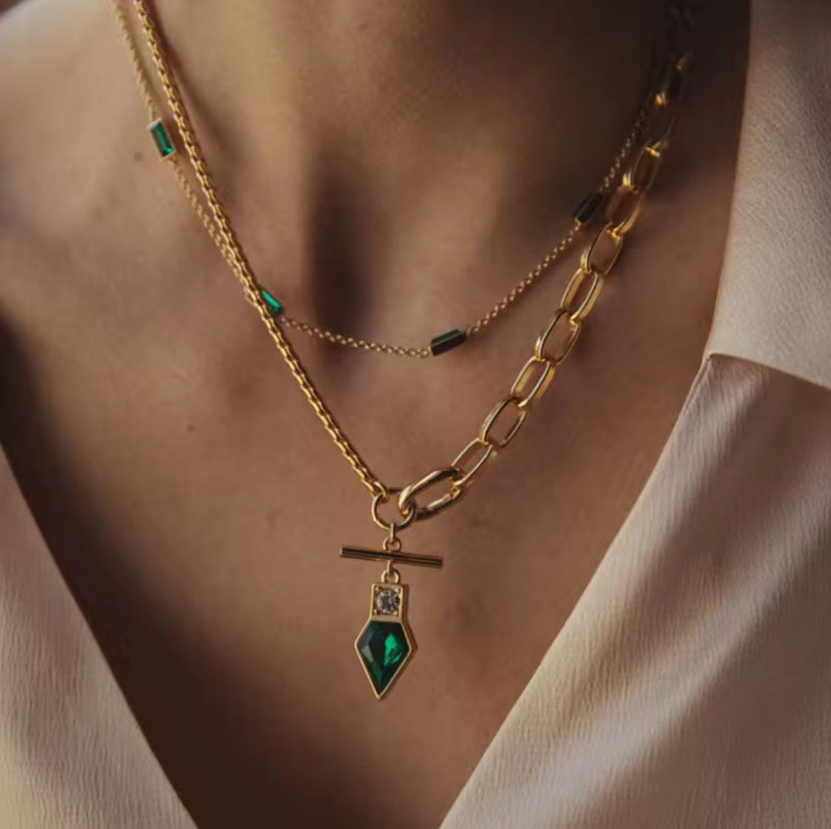 Heart of fire necklace