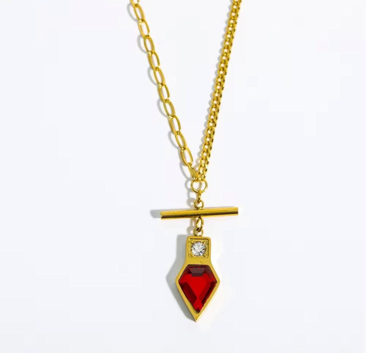 Heart of fire necklace