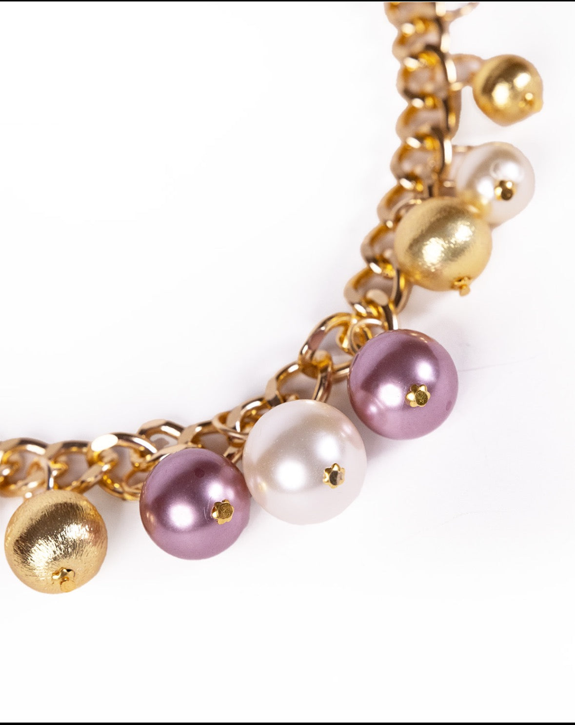 Pearl and chain necklace