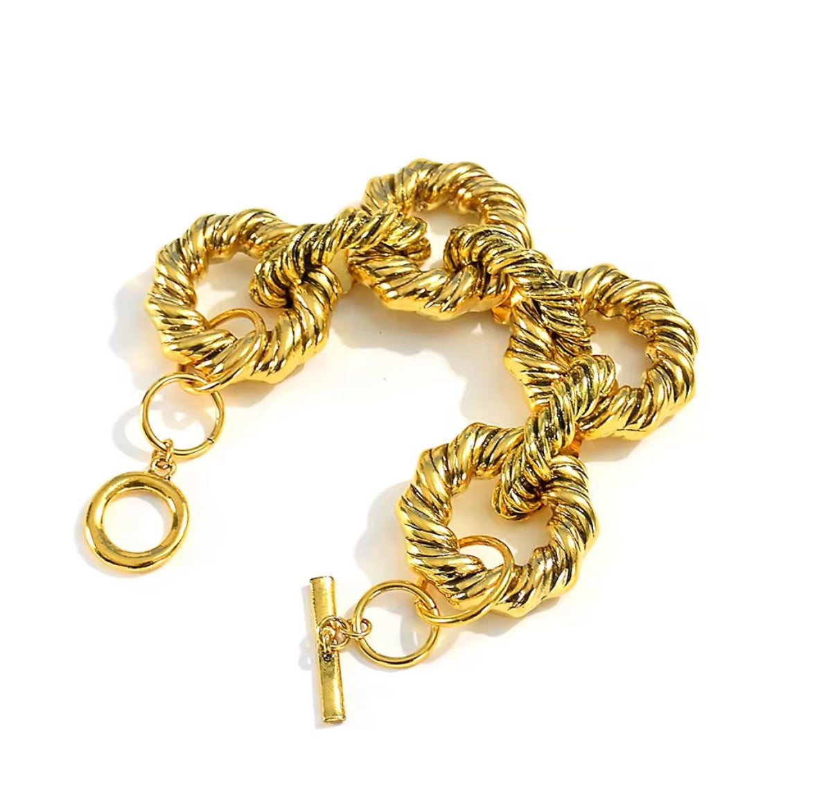 Gold Chain link bracelet