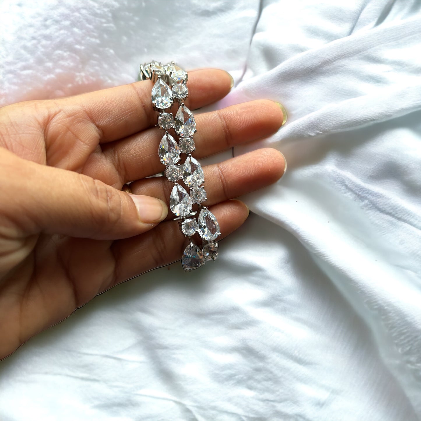 White Zircon bracelet