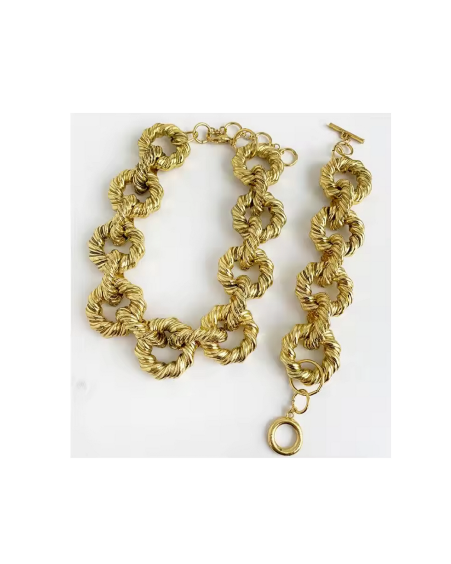 Gold Chain link bracelet