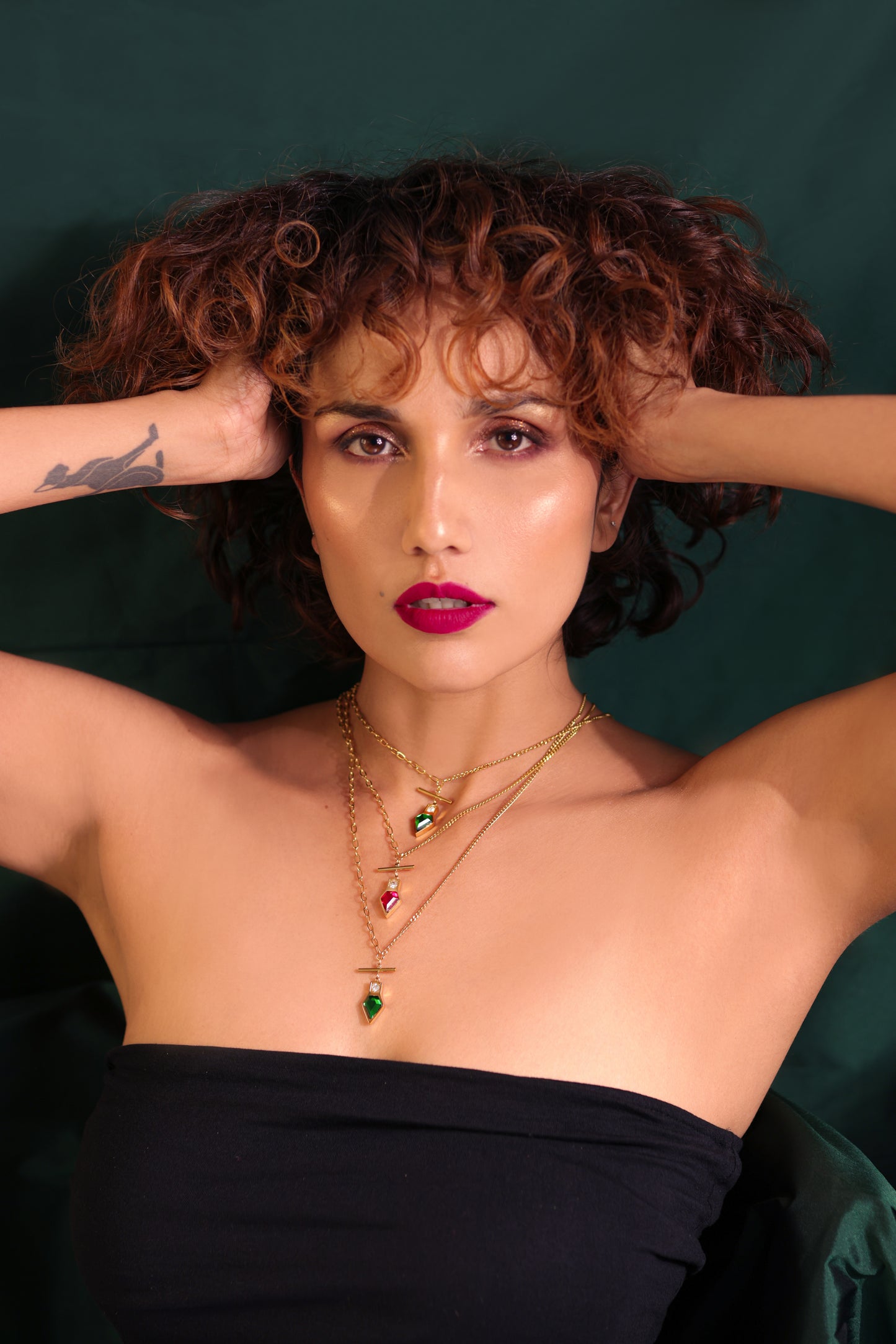 Heart of fire necklace