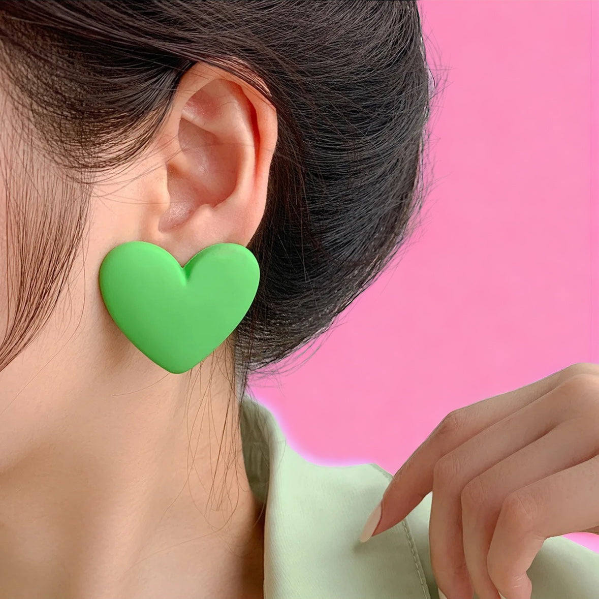 Love hearts earrings