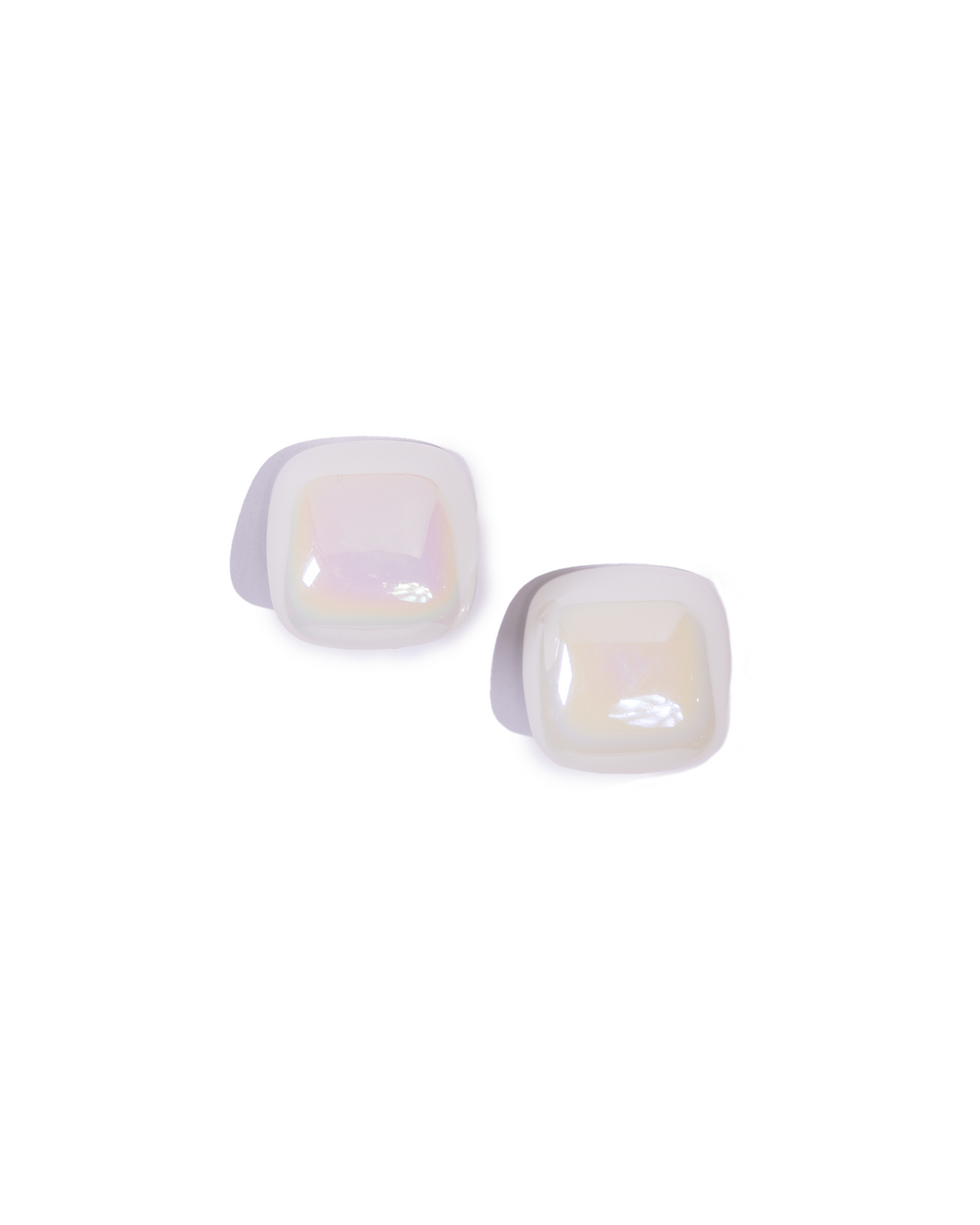 Square Large Pearl Earrings by Senshi Jewellery