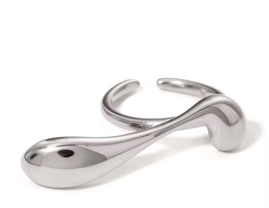 Silver Dash Ring by Senshi Jewellery