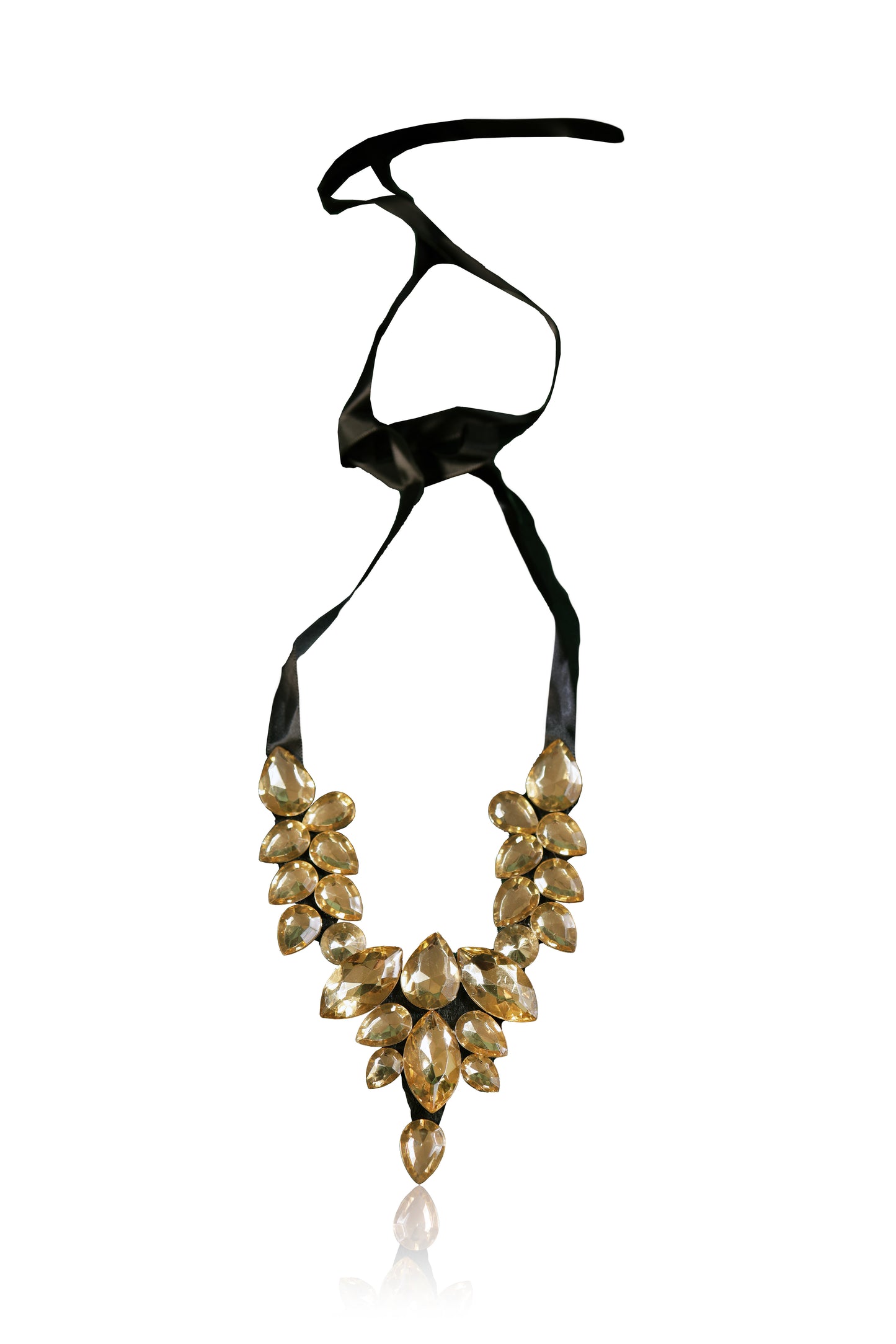 Tie necklace yellow